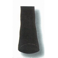 Solid Black Heel & Toe Anklet Sock w/ Mesh Upper & Arch Support (7-11 Medium)